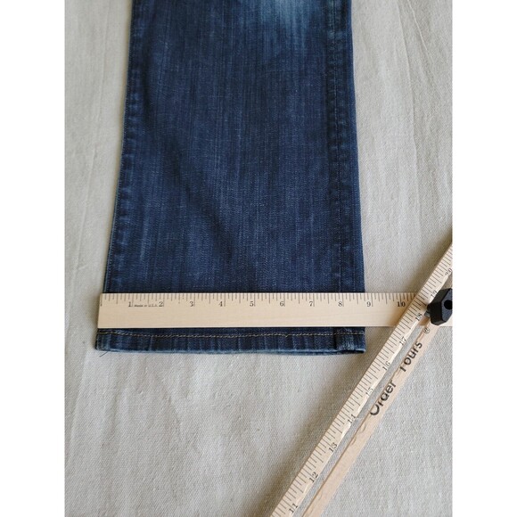 Citizens Humanity Mens Jeans 37x28.5 Straight Distressed Dark Blue Mid Rise USA - Picture 7 of 16